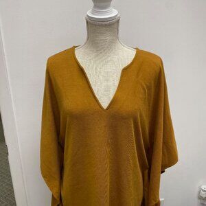 Glam Women's Poncho - Rusty Brown - Size S - GUC